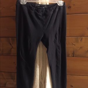 Kids Capri Black Leggings